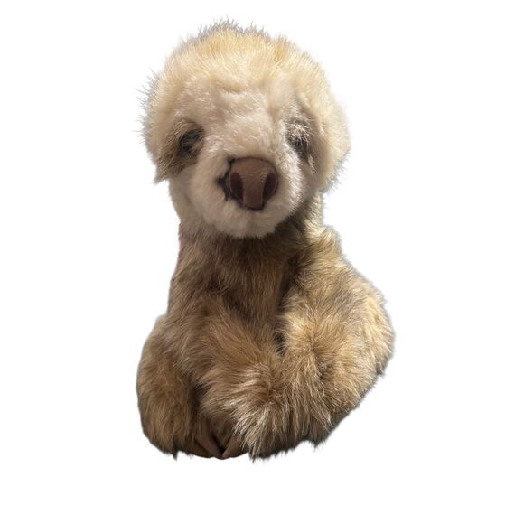 Folkmanis Two toed Baby Sloth Puppet 11" Long Stuffed Animal - Picture 9 of 14